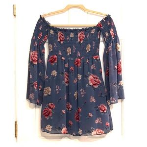 Floral Off-the-shoulder dress